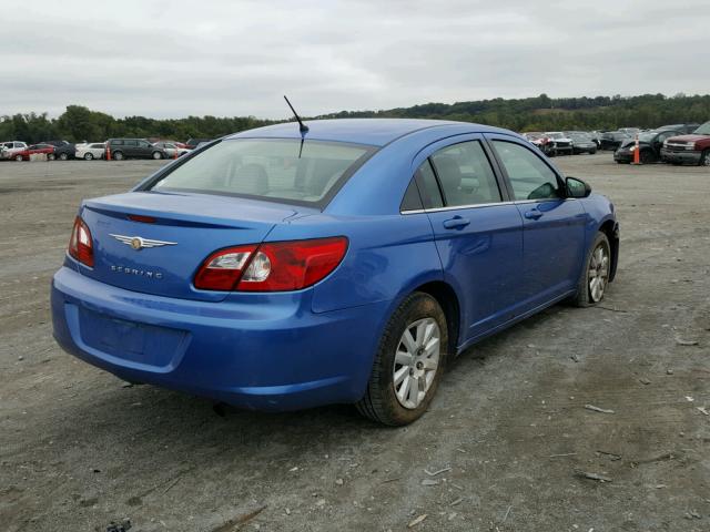 1C3LC46K27N591843 - 2007 CHRYSLER SEBRING BLUE photo 4