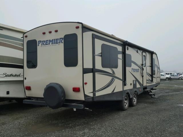 4YDT30R23FD425445 - 2015 KEYSTONE PREMIER WHITE photo 4