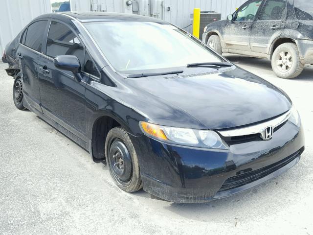 1HGFA16896L040077 - 2006 HONDA CIVIC BLACK photo 1