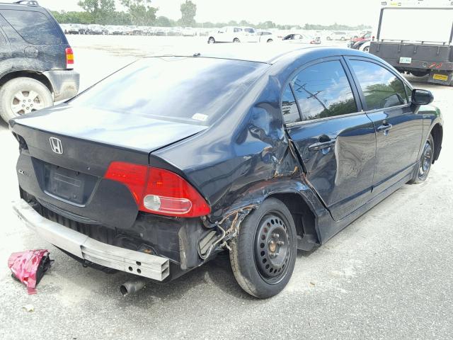 1HGFA16896L040077 - 2006 HONDA CIVIC BLACK photo 4