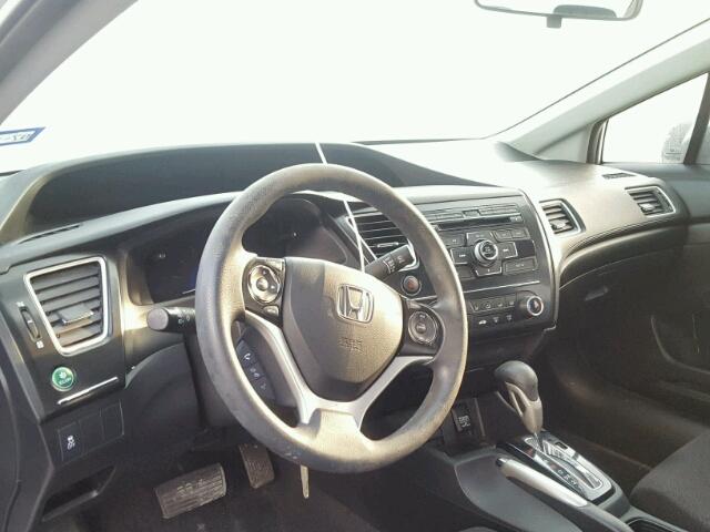 19XFB2F59DE065168 - 2013 HONDA CIVIC LX Argent photo 9