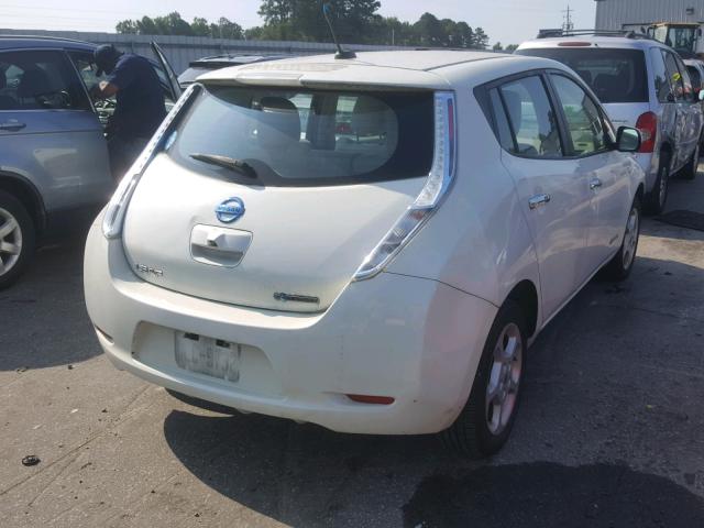 JN1AZ0CP6CT025512 - 2012 NISSAN LEAF SV WHITE photo 4