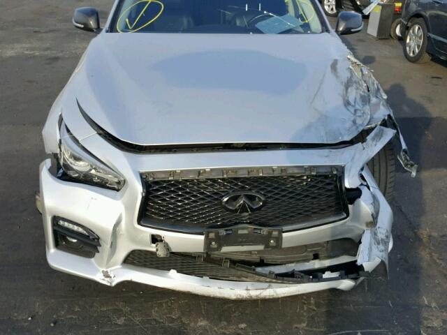 JN1BV7APXEM687201 - 2014 INFINITI Q50 BASE Plata foto 9
