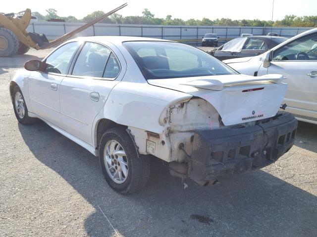 1G2NE52E85M149404 - 2005 PONTIAC GRAND AM S WHITE photo 3