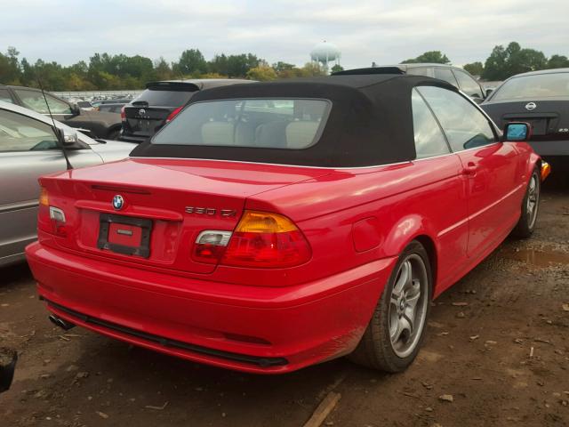 WBABS53491EV85290 - 2001 BMW 330 CI RED photo 4