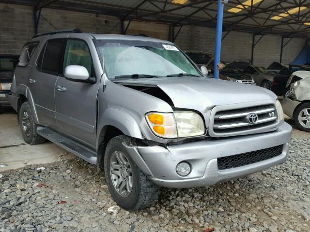 5TDZT38AX4S209214 - 2004 TOYOTA SEQUOIA SILVER photo 1