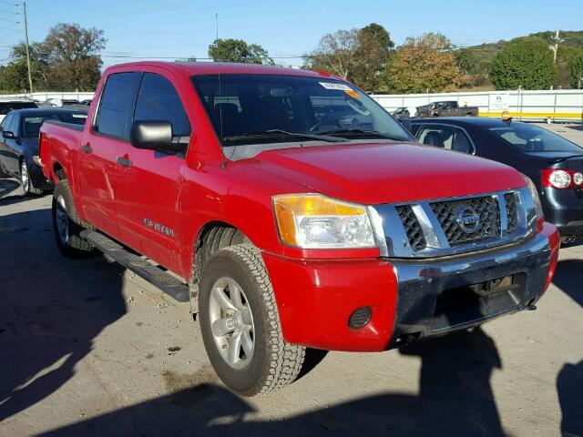 1N6BA07CX8N347191 - 2008 NISSAN TITAN XE RED photo 1