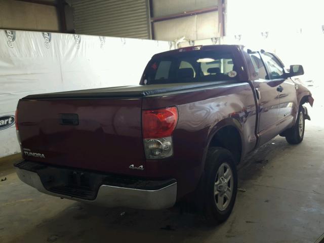 5TBBT54148S464152 - 2008 TOYOTA TUNDRA BURGUNDY photo 4