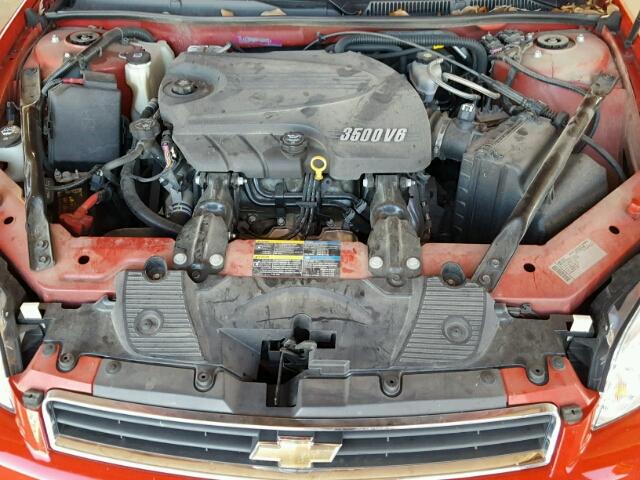 2G1WT57K391300938 - 2009 CHEVROLET IMPALA 1LT RED photo 7