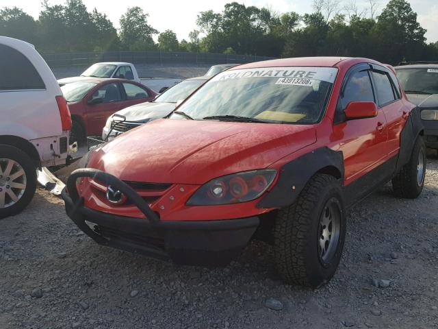 JM1BK34L691191262 - 2009 MAZDA SPEED 3 RED photo 2