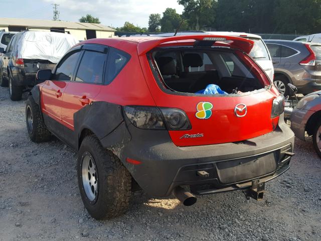 JM1BK34L691191262 - 2009 MAZDA SPEED 3 RED photo 3