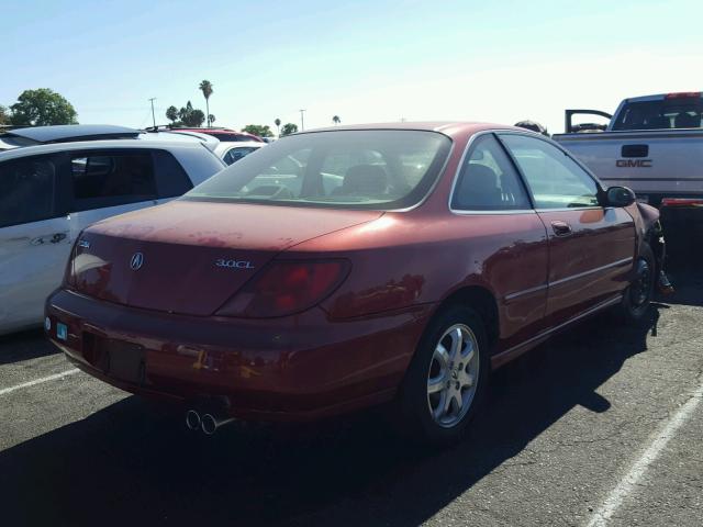 19UYA2255WL001500 - 1998 ACURA 3.0CL წითელი ფოტო 4