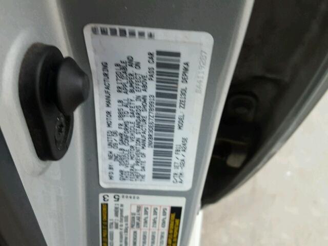 1NXBR30E67Z789913 - 2007 TOYOTA COROLLA SILVER photo 10