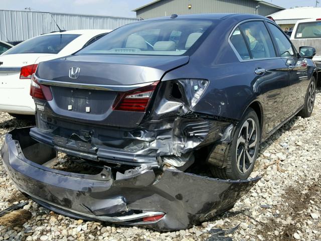 1HGCR2F83GA039201 - 2016 HONDA ACCORD EXL GRAY photo 4