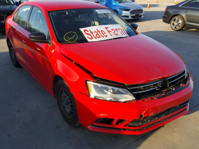 3VW2K7AJ0FM338830 - 2015 VOLKSWAGEN JETTA BASE 红色 照片 1