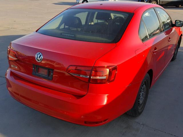 3VW2K7AJ0FM338830 - 2015 VOLKSWAGEN JETTA BASE 红色 照片 4