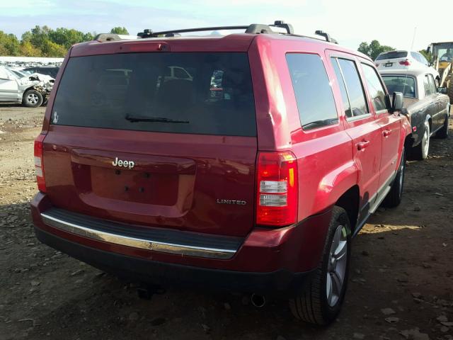 1C4NJPCB7CD601783 - 2012 JEEP PATRIOT LI RED photo 4