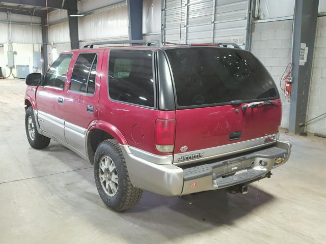 1GKDT13W8Y2192352 - 2000 GMC JIMMY / EN MAROON photo 3