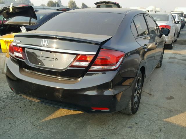 19XFB2F87EE233272 - 2014 HONDA CIVIC EX BLACK photo 4