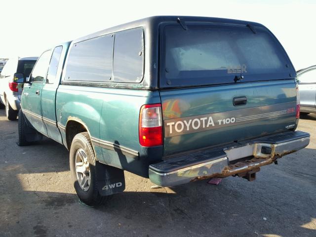 JT4UN24D4V0046921 - 1997 TOYOTA T100 GREEN photo 3