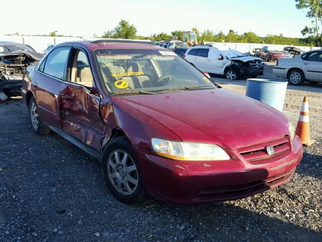 1HGCG56772A009397 - 2002 HONDA ACCORD SE RED photo 1