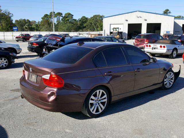 WBAVB17566NK37592 - 2006 BMW 325 PURPLE photo 4