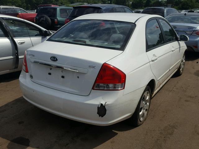 KNAFE122485538311 - 2008 KIA SPECTRA EX WHITE photo 4