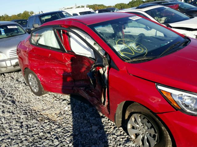 KMHCT4AE9GU103549 - 2016 HYUNDAI ACCENT SE RED photo 9