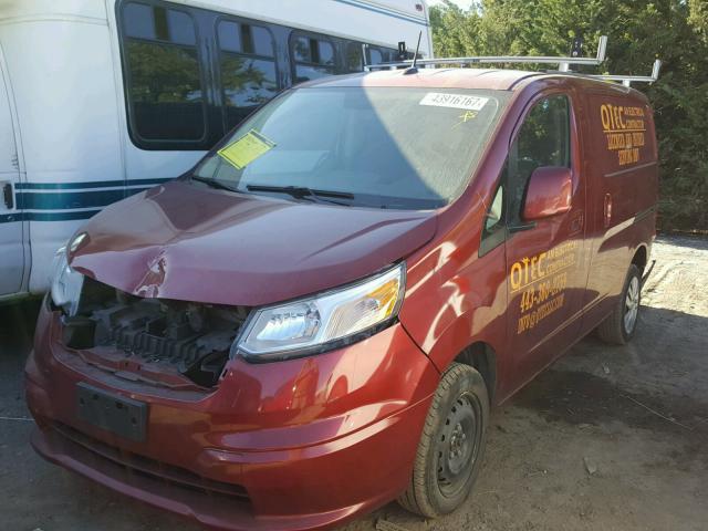 3N63M0ZN7FK726730 - 2015 CHEVROLET CITY EXPRE RED photo 2