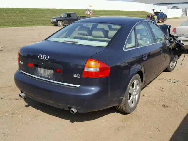 WAULT64B32N109607 - 2002 AUDI A6 3.0 QUA BLUE photo 4