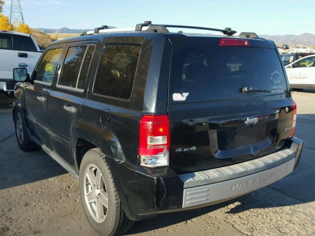 1J8FF48W57D311413 - 2007 JEEP PATRIOT LI BLACK photo 3