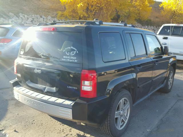 1J8FF48W57D311413 - 2007 JEEP PATRIOT LI BLACK photo 4