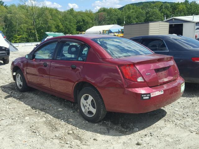 1G8AF52F44Z230363 - 2004 SATURN ION LEVEL MAROON photo 3