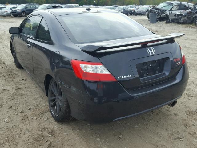 2HGFG21518H705197 - 2008 HONDA CIVIC SI BLACK photo 3