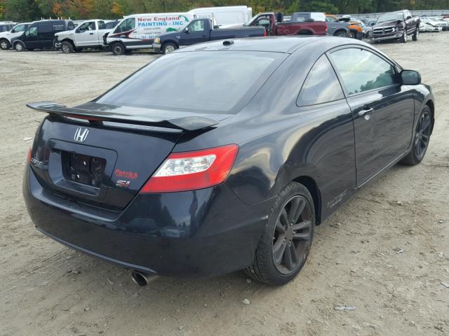 2HGFG21518H705197 - 2008 HONDA CIVIC SI BLACK photo 4