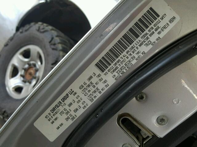 3C6UR5DL0EG301354 - 2014 RAM 2500 SLT SILVER photo 10