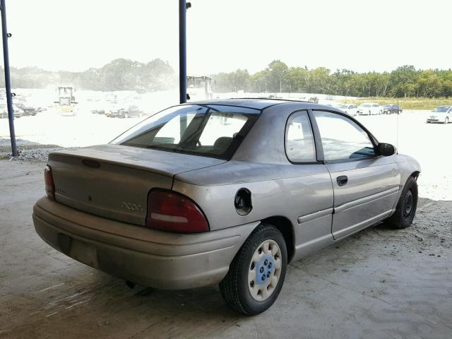 1B3ES42C7XD154028 - 1999 DODGE NEON HIGHL BEIGE photo 4