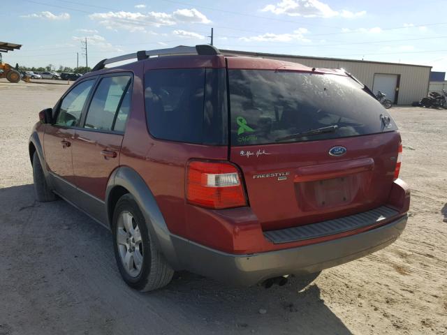 1FMZK05165GA05250 - 2005 FORD FREESTYLE RED photo 3