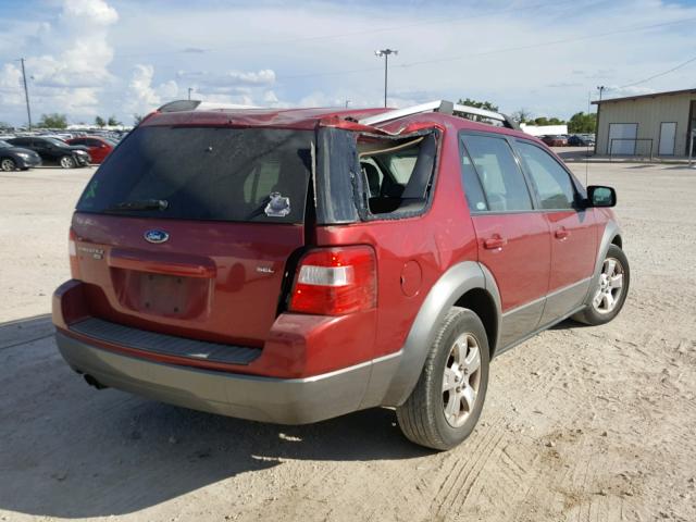 1FMZK05165GA05250 - 2005 FORD FREESTYLE RED photo 4