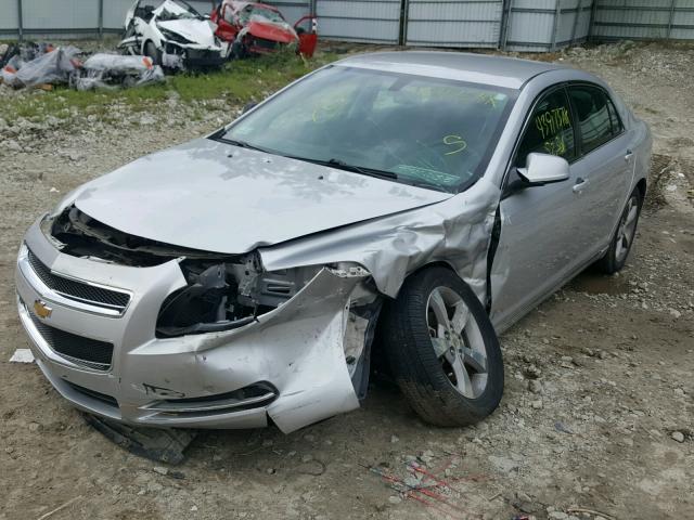 1G1ZC5E17BF378886 - 2011 CHEVROLET MALIBU 1LT ვერცხლისფერი ფოტო 2