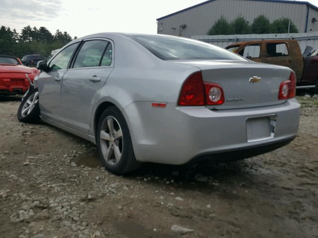 1G1ZC5E17BF378886 - 2011 CHEVROLET MALIBU 1LT ვერცხლისფერი ფოტო 3
