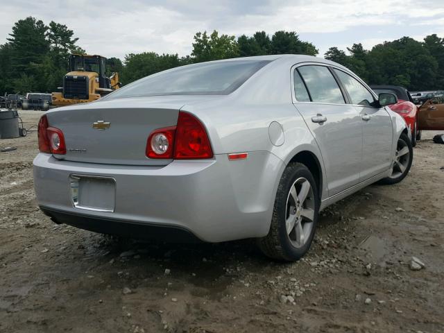 1G1ZC5E17BF378886 - 2011 CHEVROLET MALIBU 1LT ვერცხლისფერი ფოტო 4