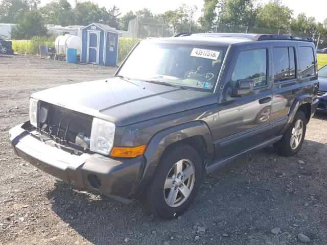 1J8HG48N56C274378 - 2006 JEEP COMMANDER GREEN photo 2