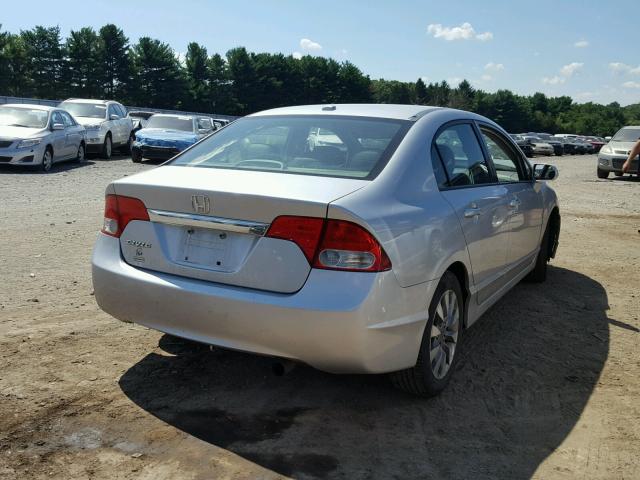 2HGFA1F97AH510847 - 2010 HONDA CIVIC EXL SILVER photo 4