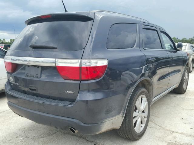 1C4RDJDG6CC330950 - 2012 DODGE DURANGO CR BLUE photo 4