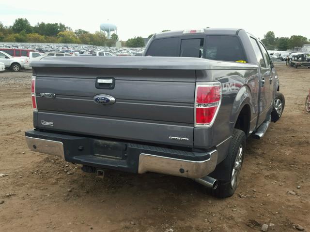 1FTFW1EF1DKD50792 - 2013 FORD F150 SUPER GRAY photo 4