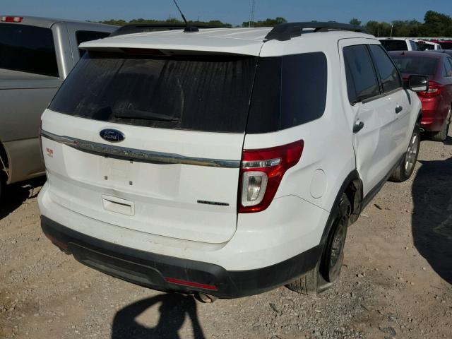 1FM5K7B88DGA31372 - 2013 FORD EXPLORER WHITE photo 4