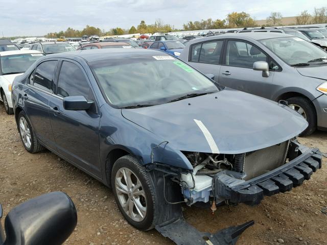 3FAHP0HA5CR224774 - 2012 FORD FUSION SE BLUE photo 1