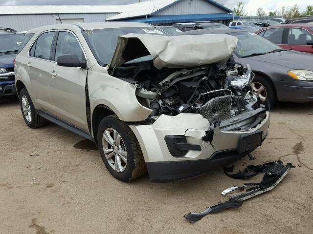 1GNALAEK9FZ127613 - 2015 CHEVROLET EQUINOX LS BEIGE photo 1