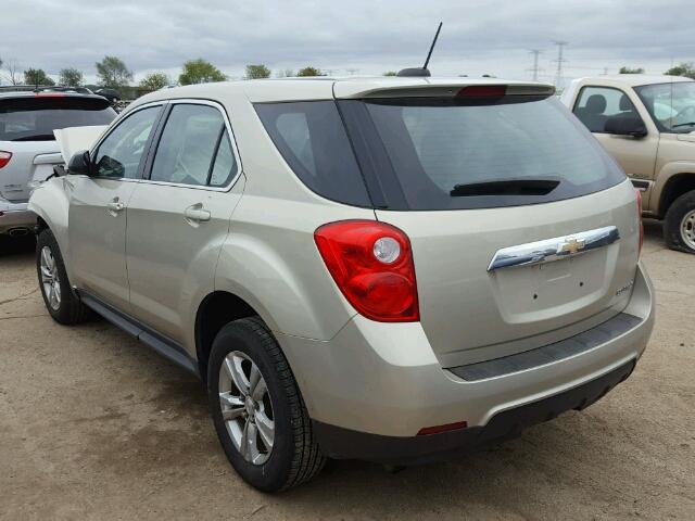 1GNALAEK9FZ127613 - 2015 CHEVROLET EQUINOX LS ბეჟი ფოტო 3